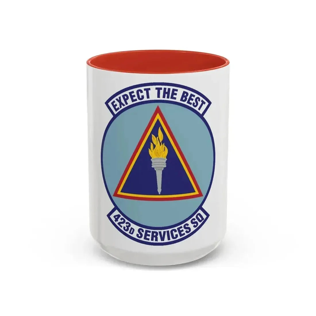 423d Services Squadron (U.S. Air Force) Accent Coffee Mug 15oz Red - Go Mug Yourself