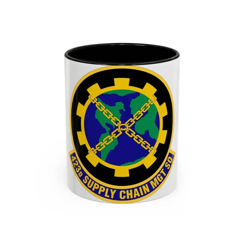 423d Supply Chain Management Squadron (U.S. Air Force) Accent Coffee Mug 11oz Black - Go Mug Yourself