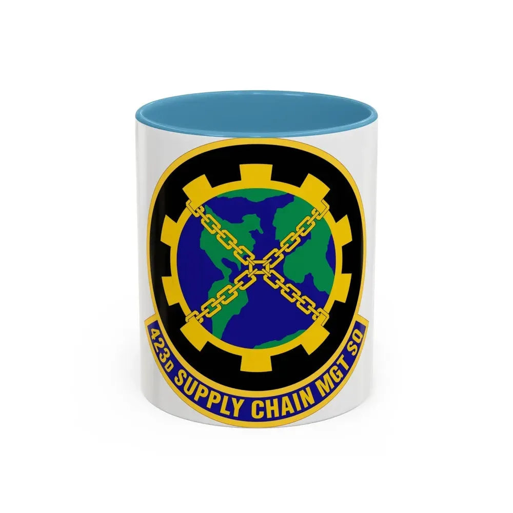 423d Supply Chain Management Squadron (U.S. Air Force) Accent Coffee Mug 11oz Light Blue - Go Mug Yourself