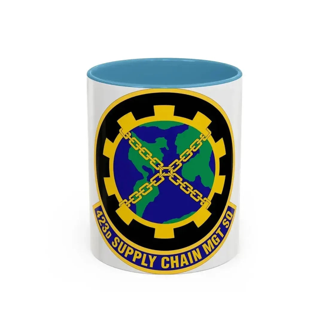 423d Supply Chain Management Squadron (U.S. Air Force) Accent Coffee Mug 11oz Light Blue - Go Mug Yourself