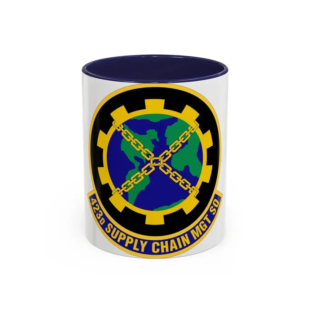 423d Supply Chain Management Squadron (U.S. Air Force) Accent Coffee Mug 11oz Navy - Go Mug Yourself