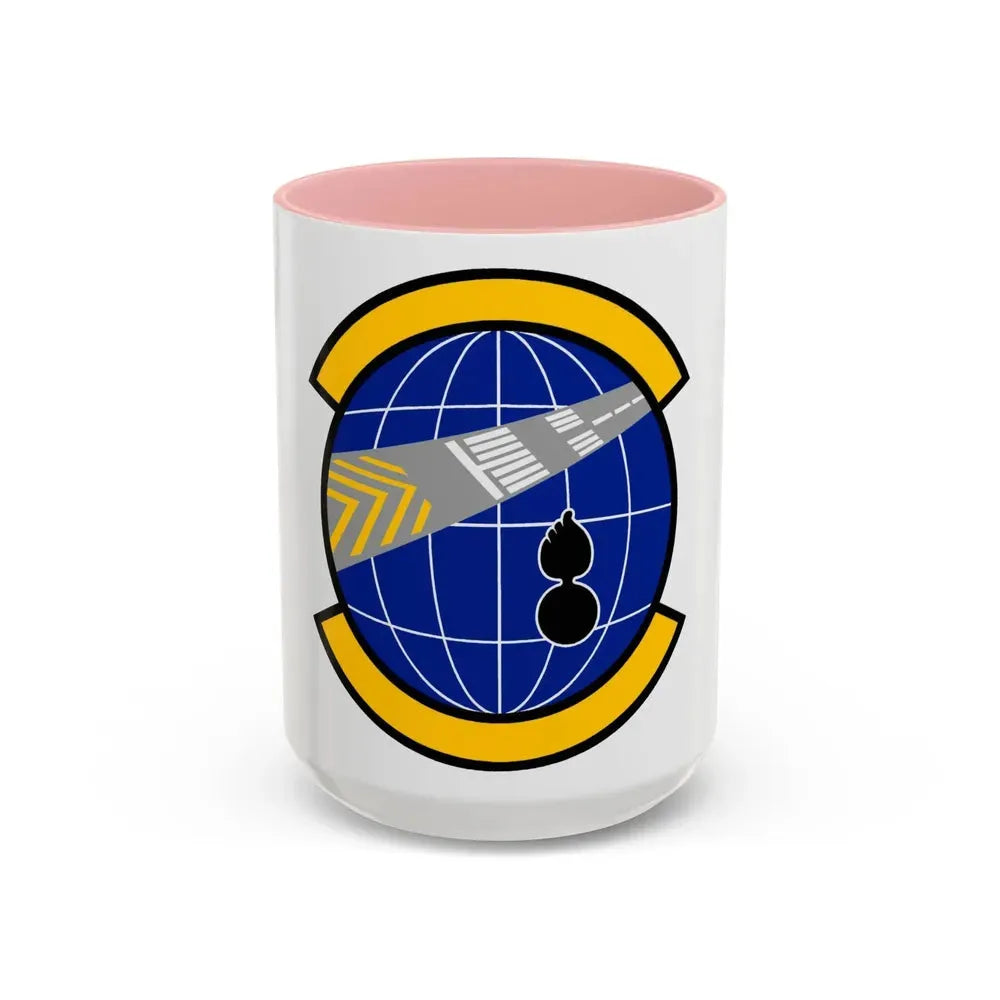 424 Air Base Squadron USAFE (U.S. Air Force) Accent Coffee Mug 15oz Pink - Go Mug Yourself
