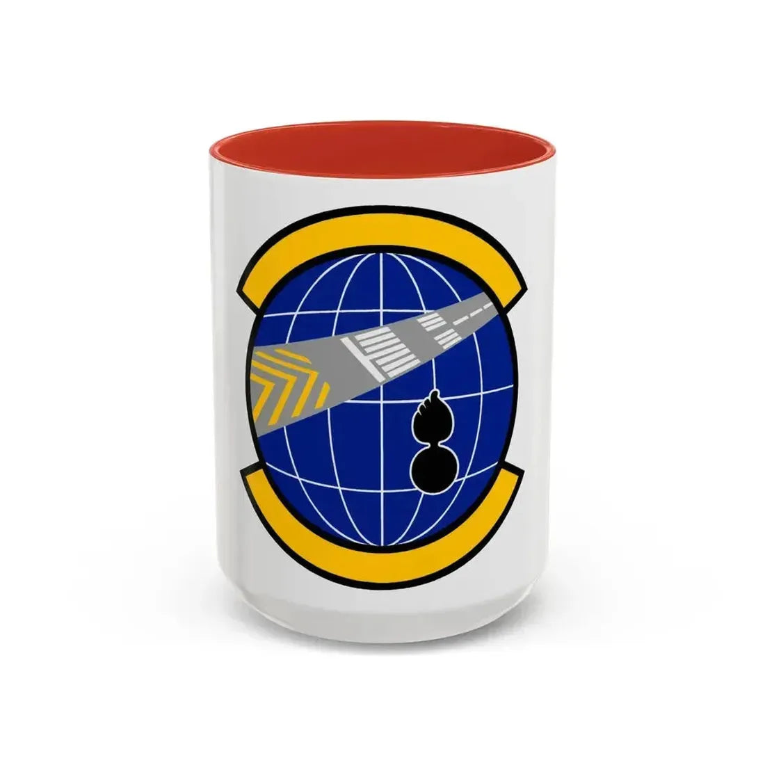 424 Air Base Squadron USAFE (U.S. Air Force) Accent Coffee Mug 15oz Red - Go Mug Yourself
