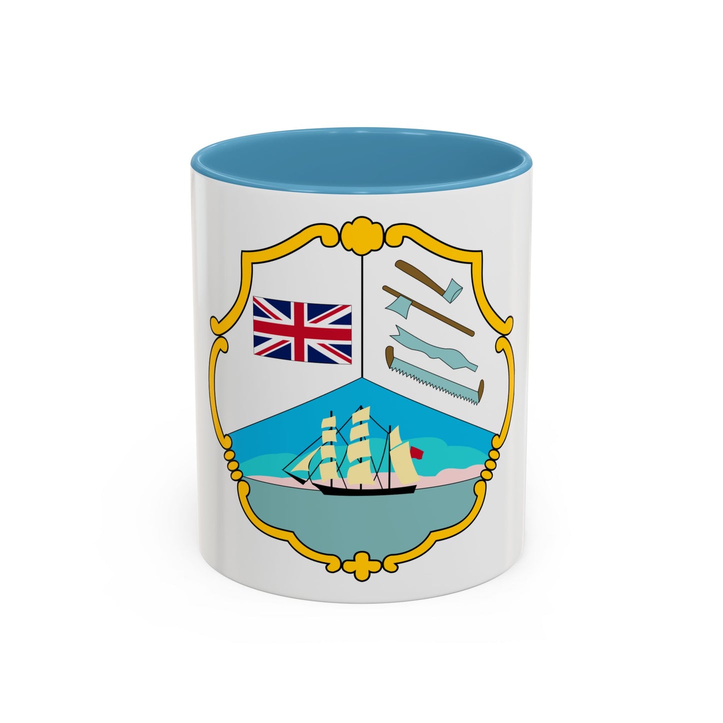 Coat of arms of British Honduras (1819-1907) - Accent Coffee Mug