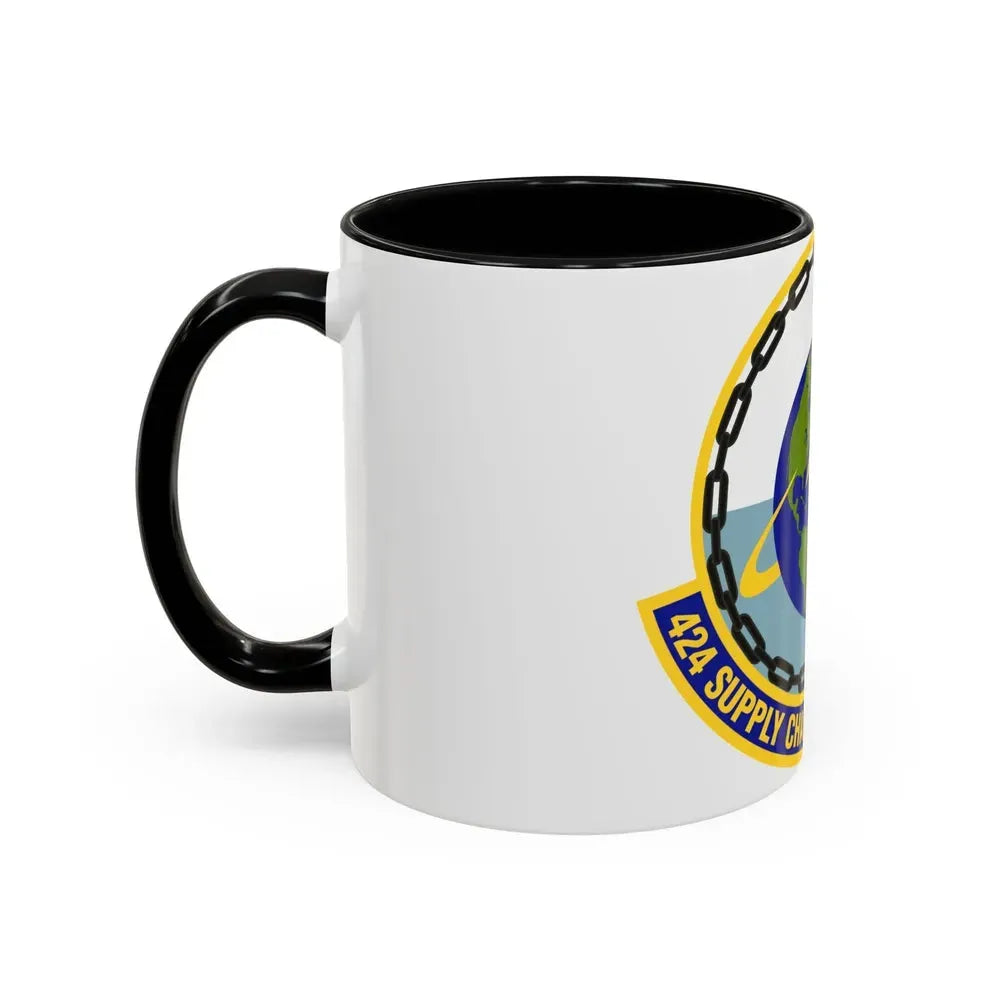 424th Supply Chain Management Squadron (U.S. Air Force) Accent Coffee Mug - Go Mug Yourself