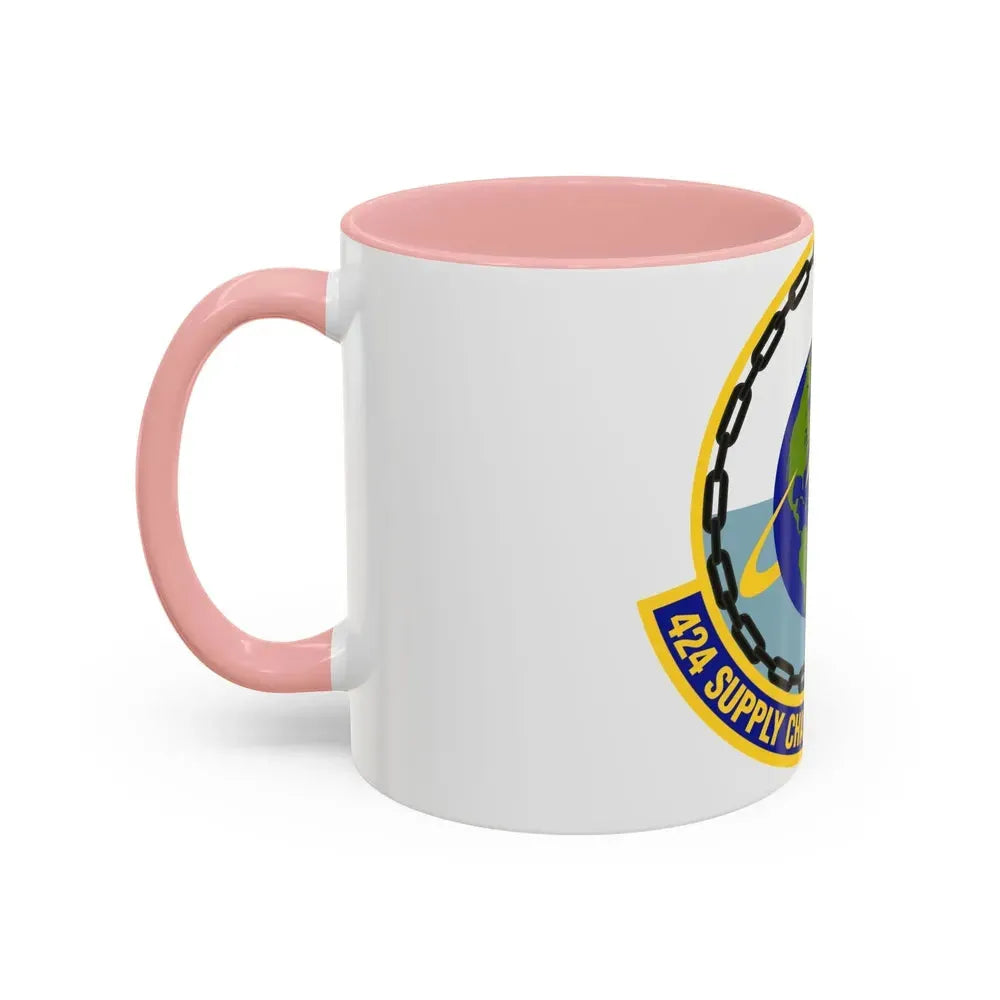 424th Supply Chain Management Squadron (U.S. Air Force) Accent Coffee Mug - Go Mug Yourself