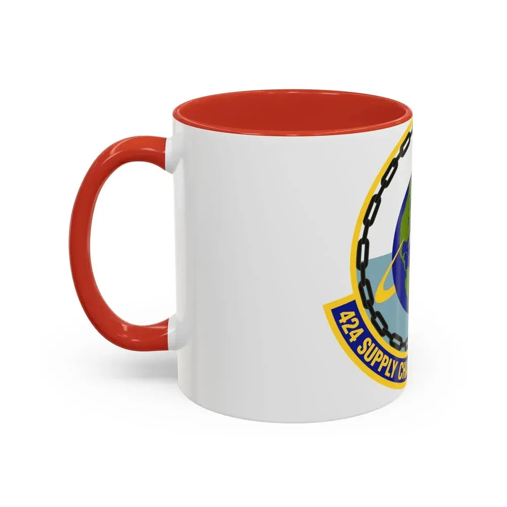 424th Supply Chain Management Squadron (U.S. Air Force) Accent Coffee Mug - Go Mug Yourself