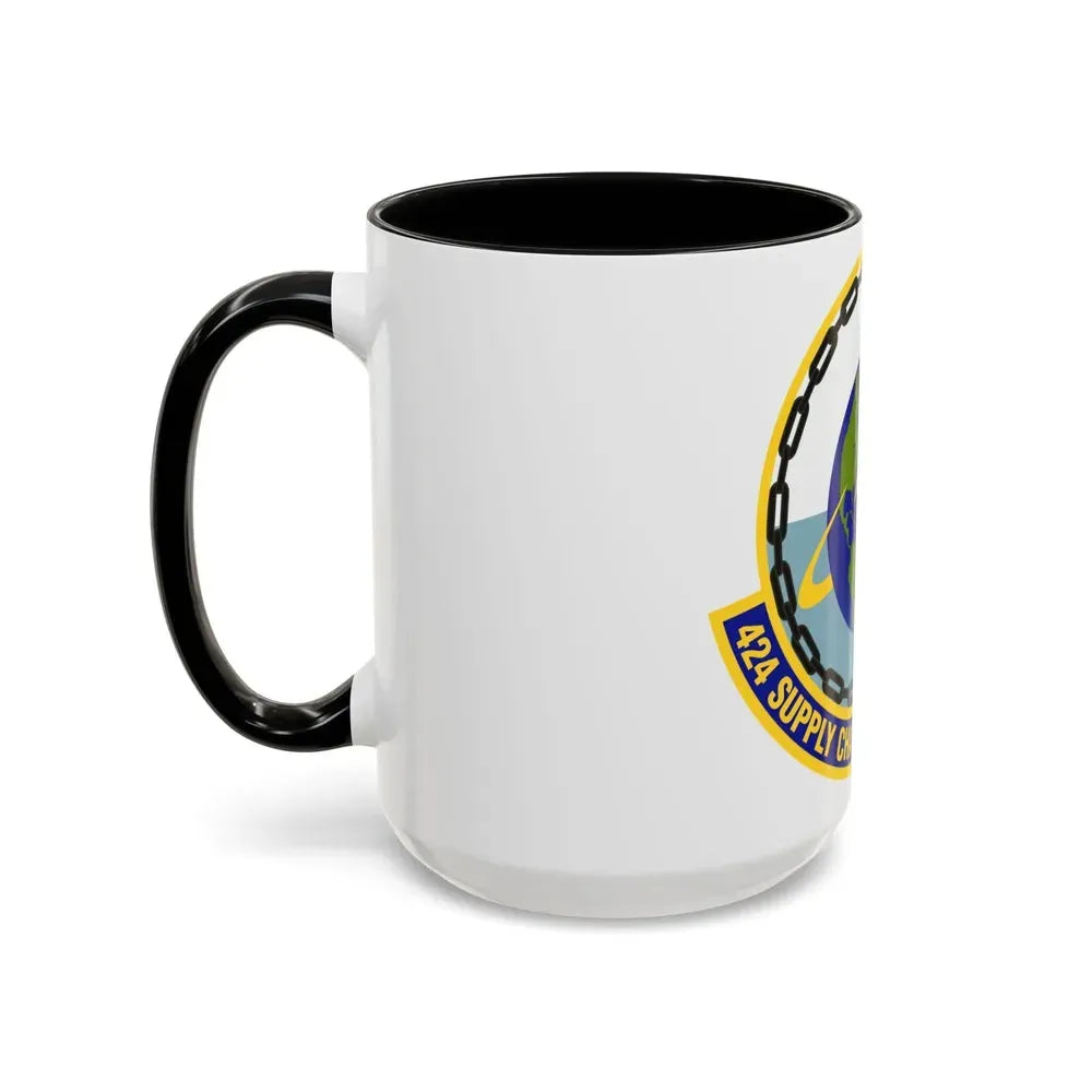 424th Supply Chain Management Squadron (U.S. Air Force) Accent Coffee Mug - Go Mug Yourself