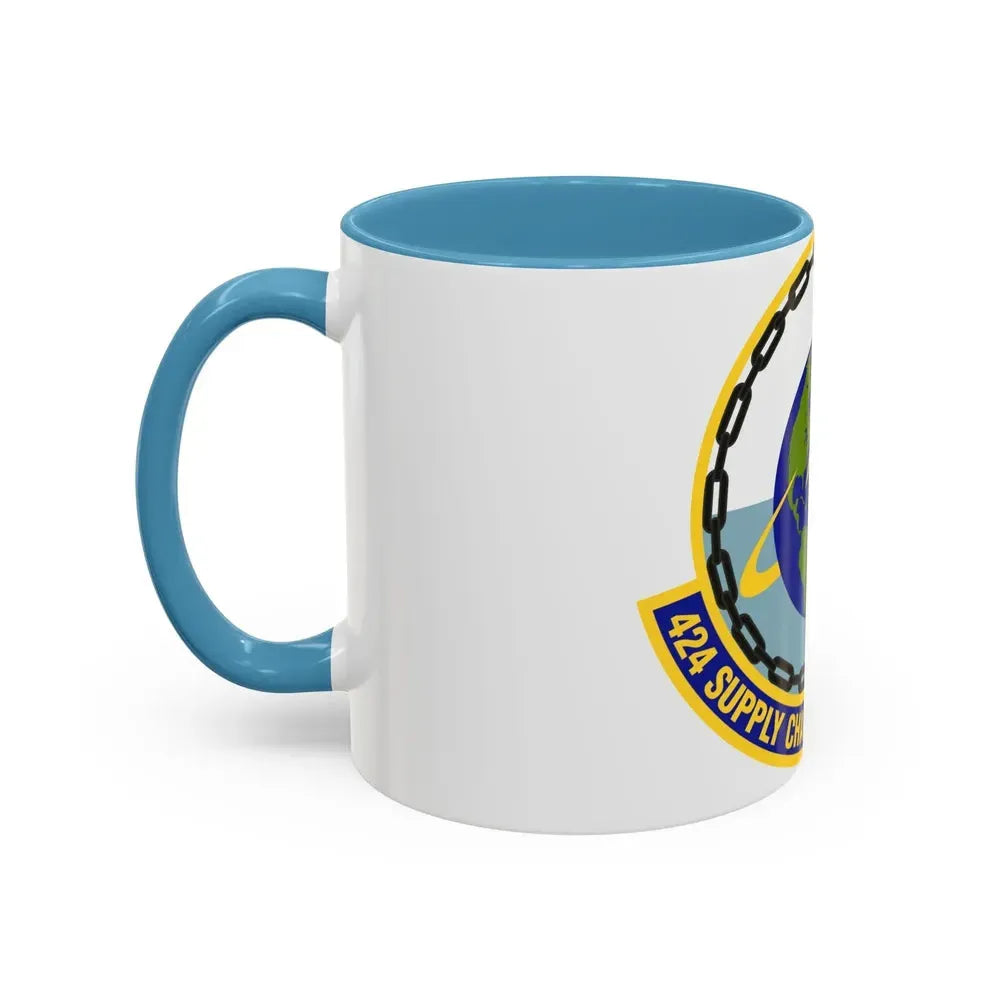 424th Supply Chain Management Squadron (U.S. Air Force) Accent Coffee Mug - Go Mug Yourself