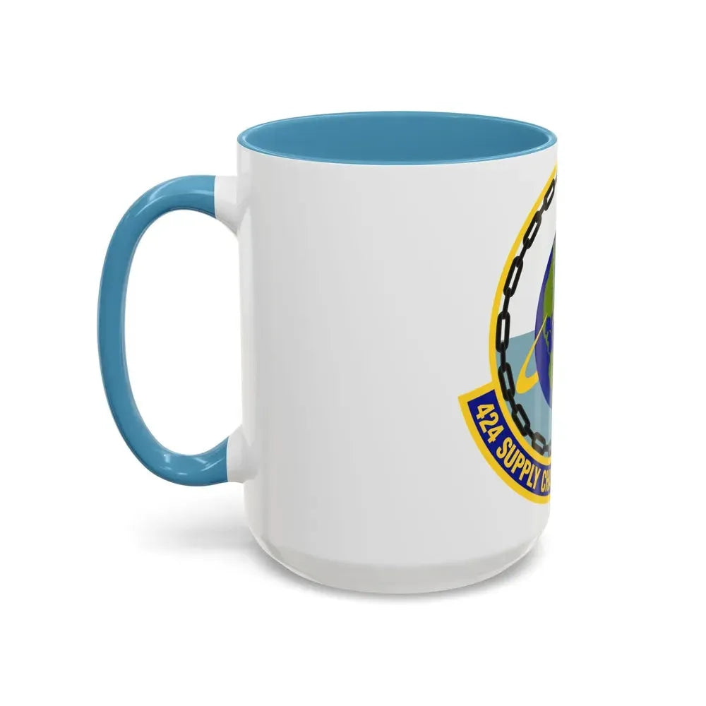 424th Supply Chain Management Squadron (U.S. Air Force) Accent Coffee Mug - Go Mug Yourself