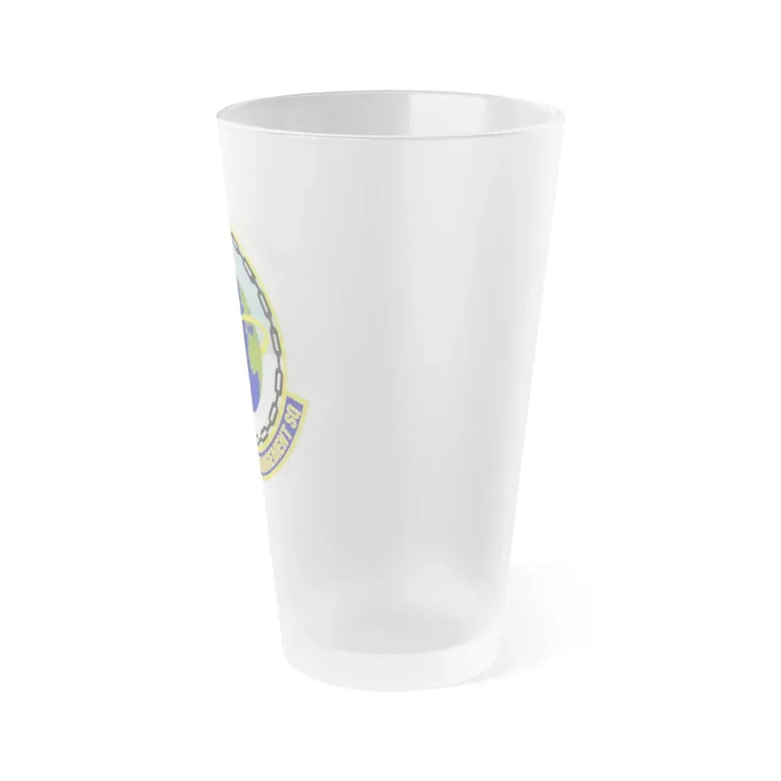 424th Supply Chain Management Squadron (U.S. Air Force) Frosted Pint Glass 16oz - Go Mug Yourself