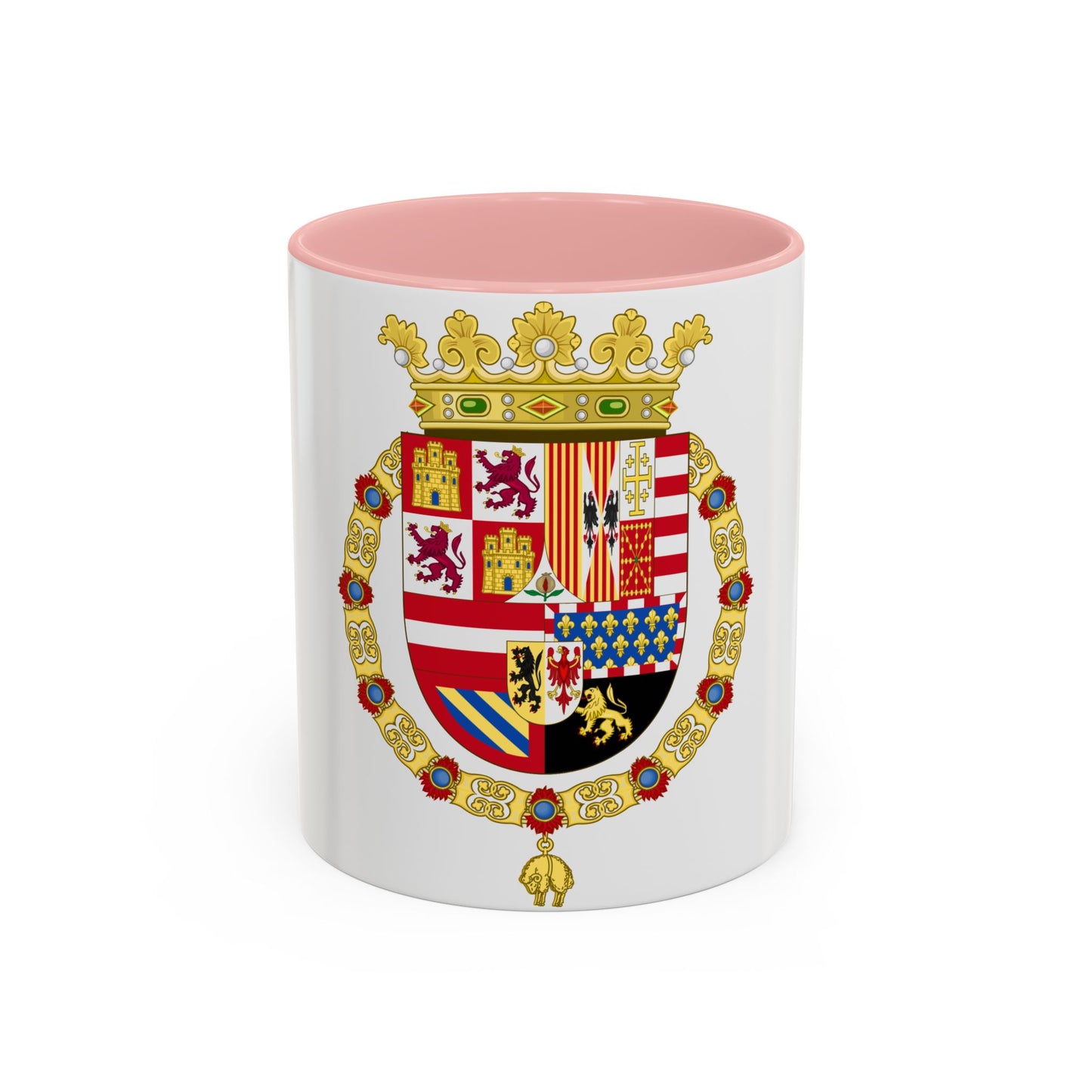 Coat of Arms of Philip II of Spain (1558-1580) - Accent Coffee Mug