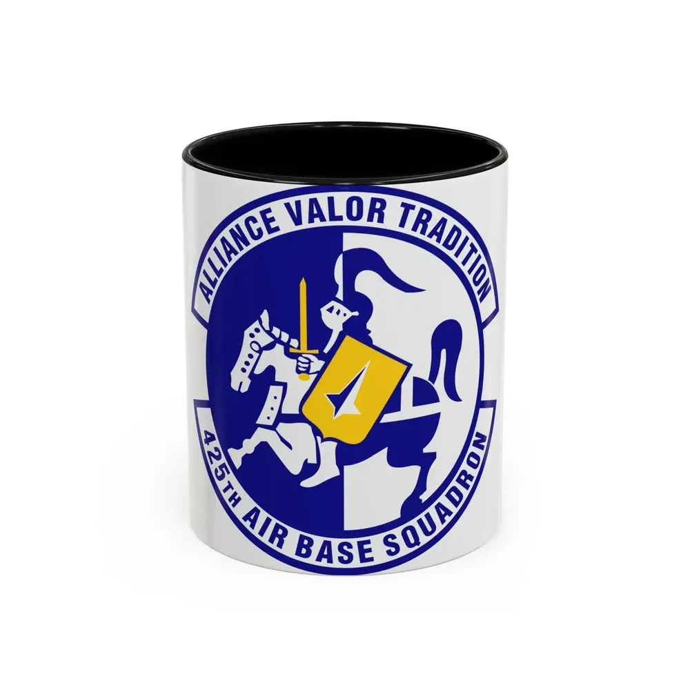 425th Air Base Squadron (U.S. Air Force) Accent Coffee Mug 11oz Black - Go Mug Yourself