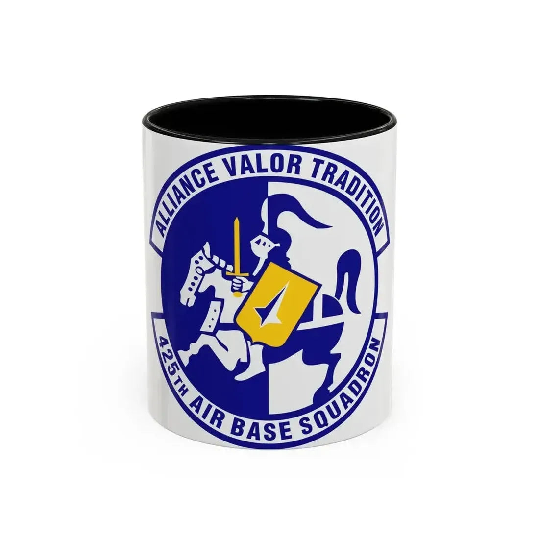 425th Air Base Squadron (U.S. Air Force) Accent Coffee Mug 11oz Black - Go Mug Yourself