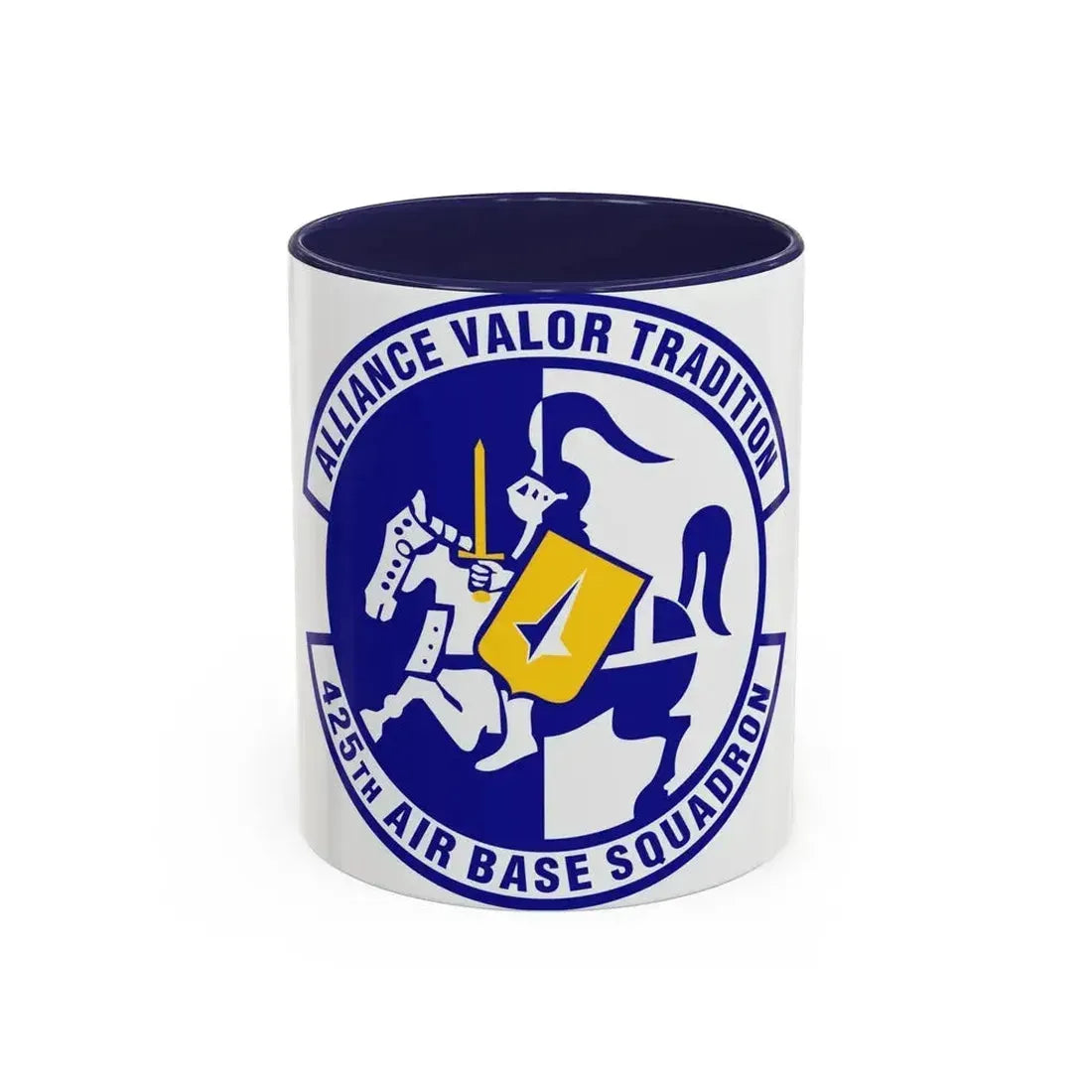 425th Air Base Squadron (U.S. Air Force) Accent Coffee Mug 11oz Navy - Go Mug Yourself