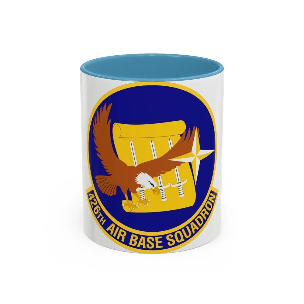 426th Air Base Squadron (U.S. Air Force) Accent Coffee Mug 11oz Light Blue - Go Mug Yourself