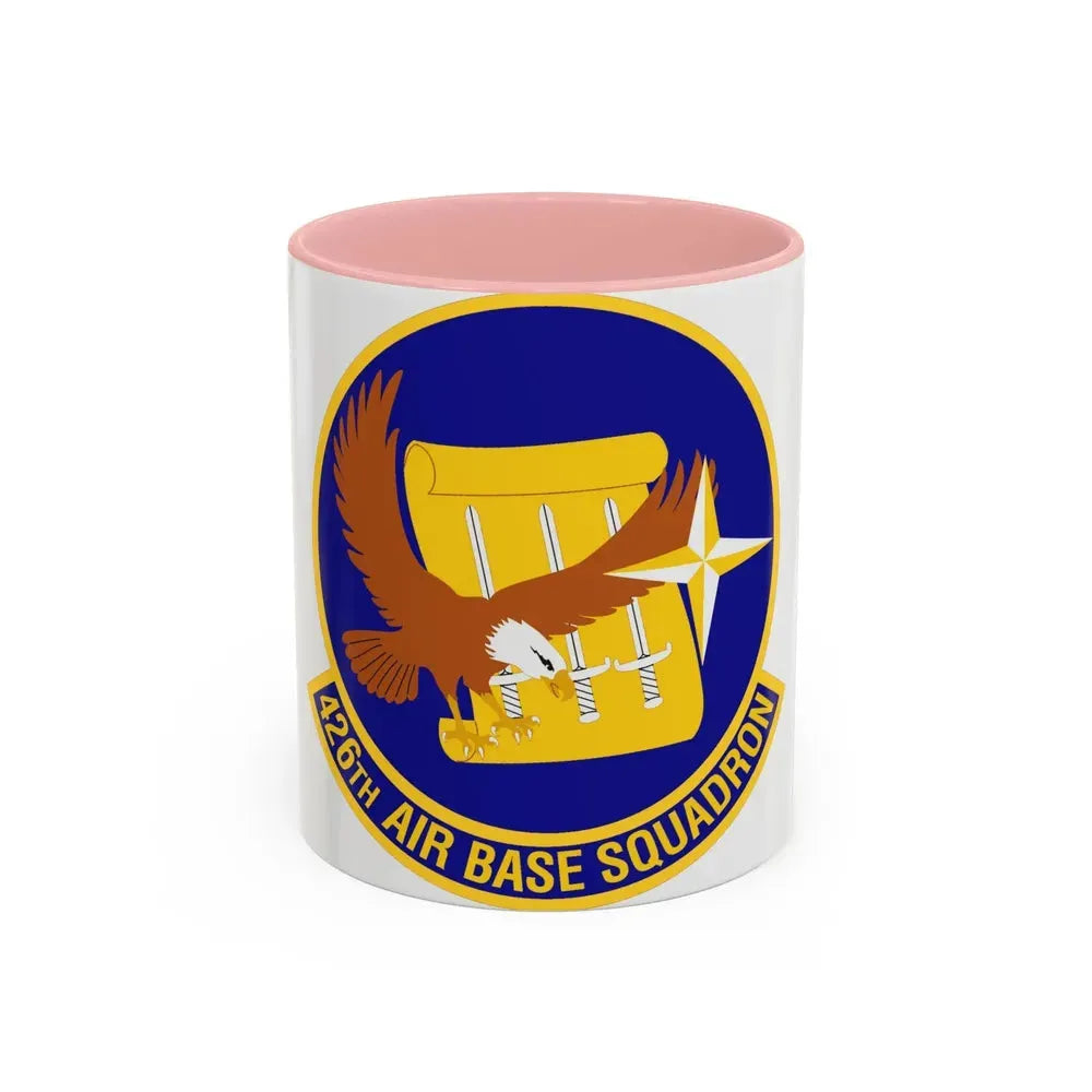 426th Air Base Squadron (U.S. Air Force) Accent Coffee Mug 11oz Pink - Go Mug Yourself
