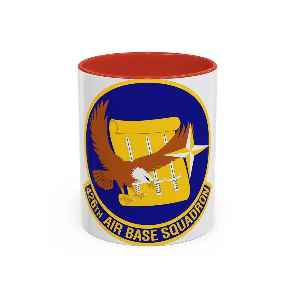 426th Air Base Squadron (U.S. Air Force) Accent Coffee Mug 11oz Red - Go Mug Yourself