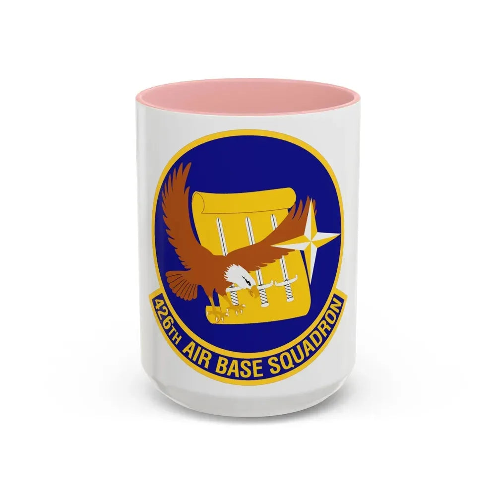 426th Air Base Squadron (U.S. Air Force) Accent Coffee Mug 15oz Pink - Go Mug Yourself