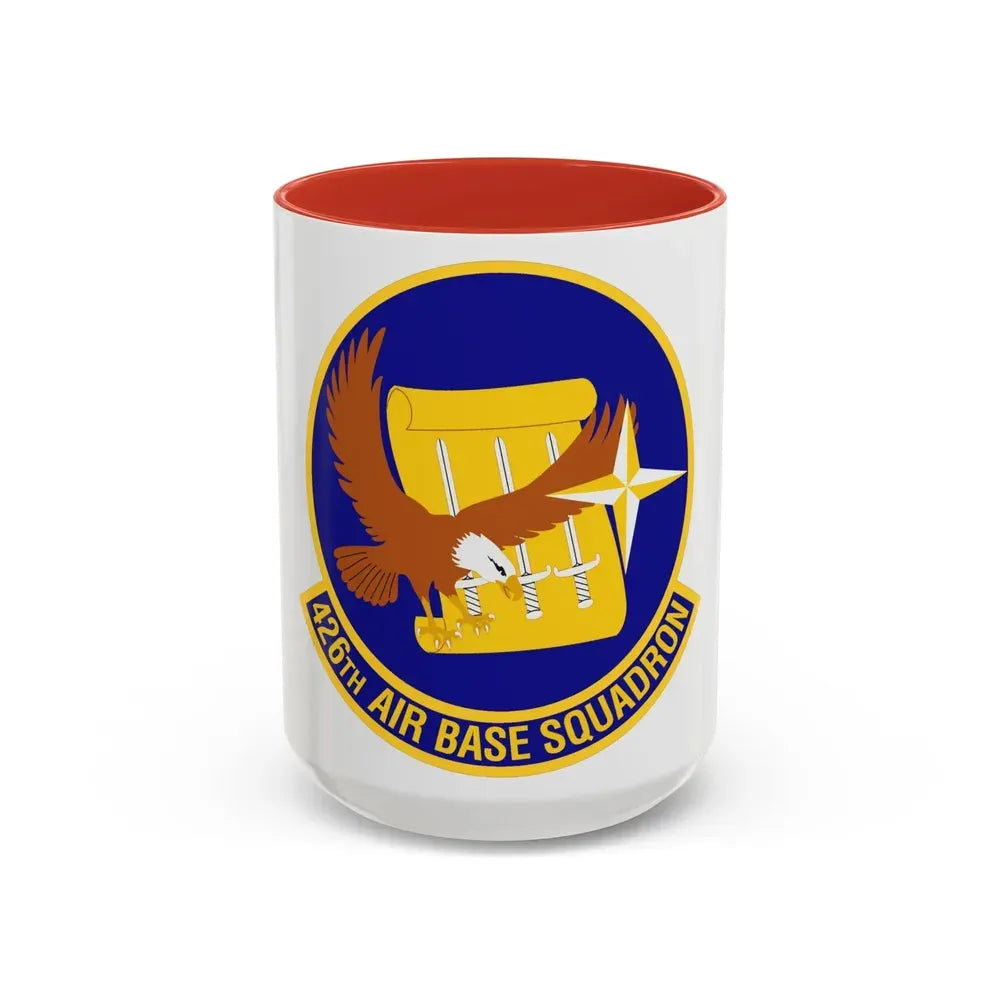 426th Air Base Squadron (U.S. Air Force) Accent Coffee Mug 15oz Red - Go Mug Yourself