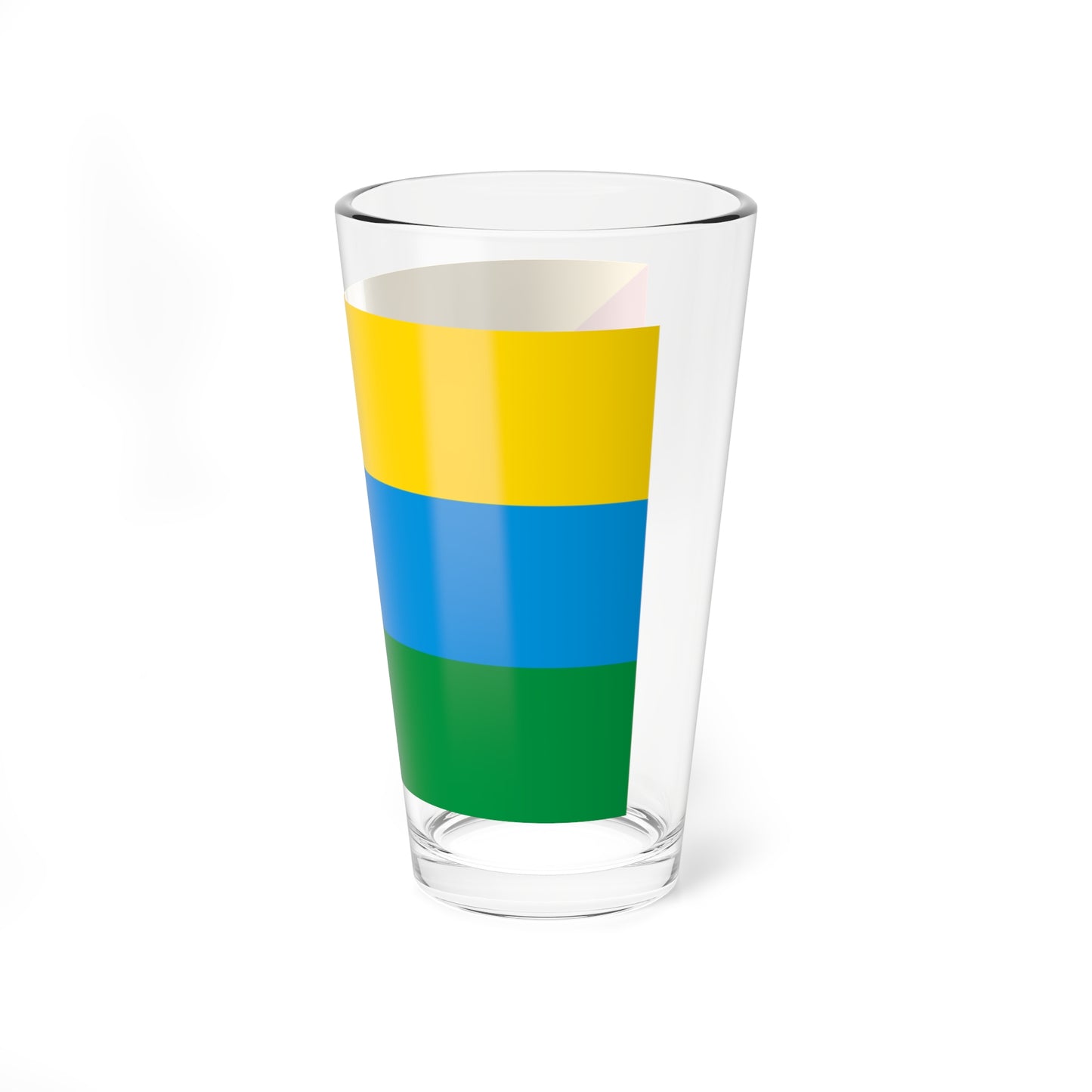 Flag of Yarkovsky rayon Tyumen oblast 2005 (Russia) Pint Glass 16oz
