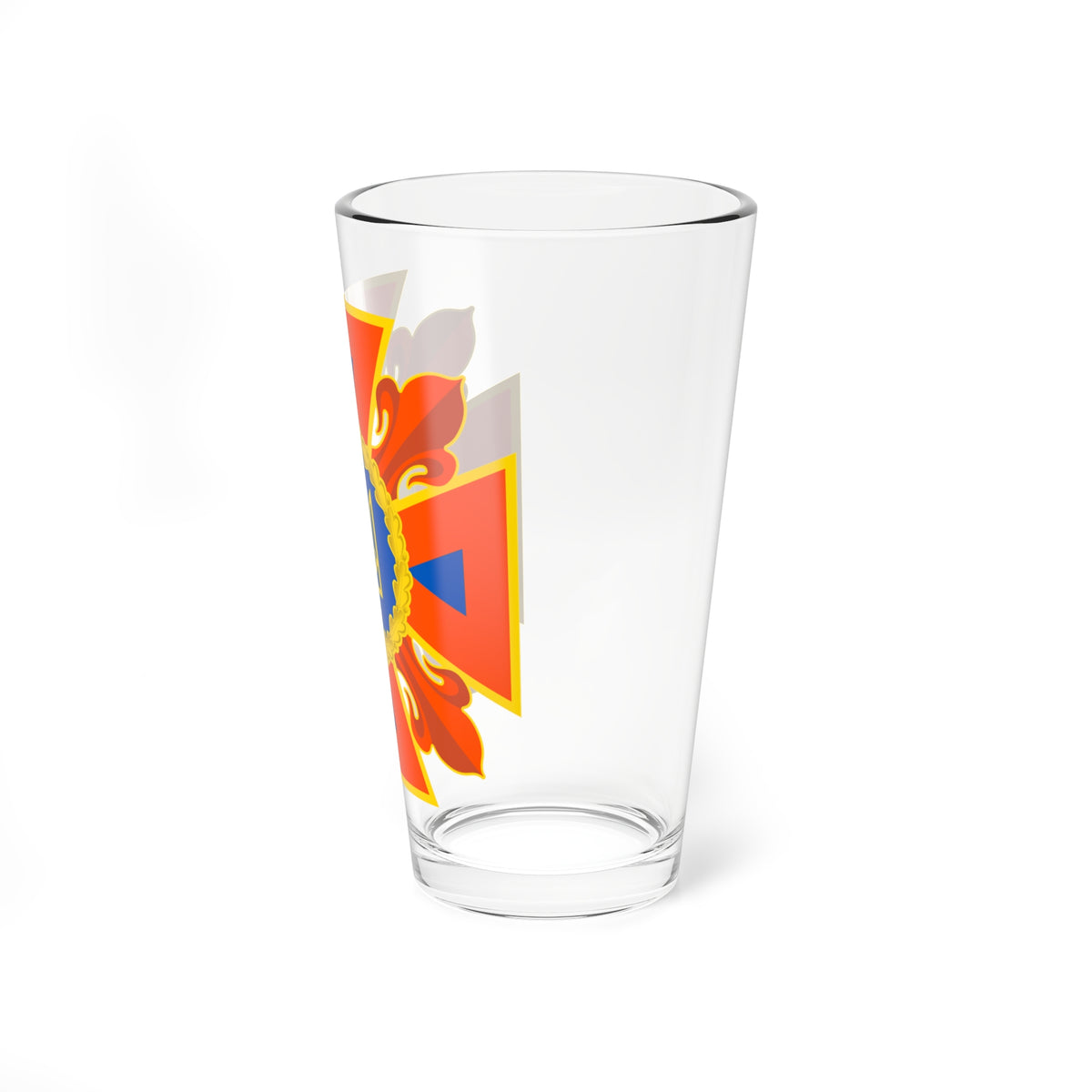Емблема ДСНС України (Ukraine) (Coat of Arms) Pint Glass 16oz