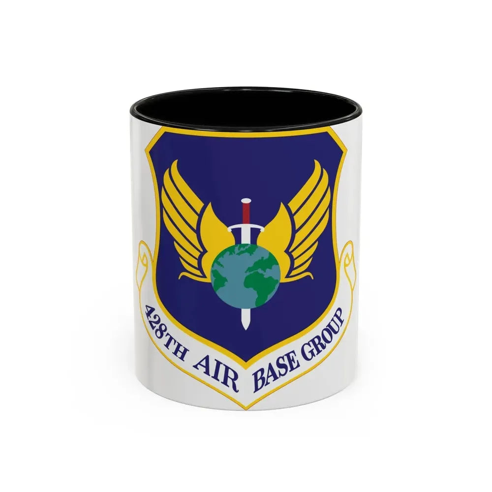 428th Air Base Group (U.S. Air Force) Accent Coffee Mug 11oz Black - Go Mug Yourself