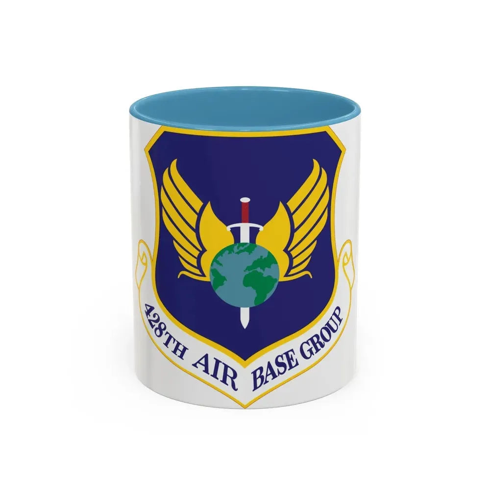 428th Air Base Group (U.S. Air Force) Accent Coffee Mug 11oz Light Blue - Go Mug Yourself