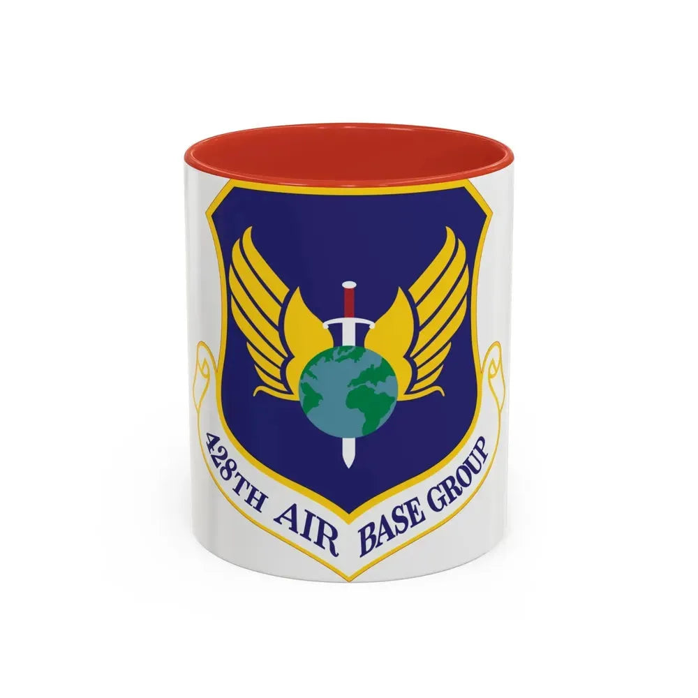 428th Air Base Group (U.S. Air Force) Accent Coffee Mug 11oz Red - Go Mug Yourself