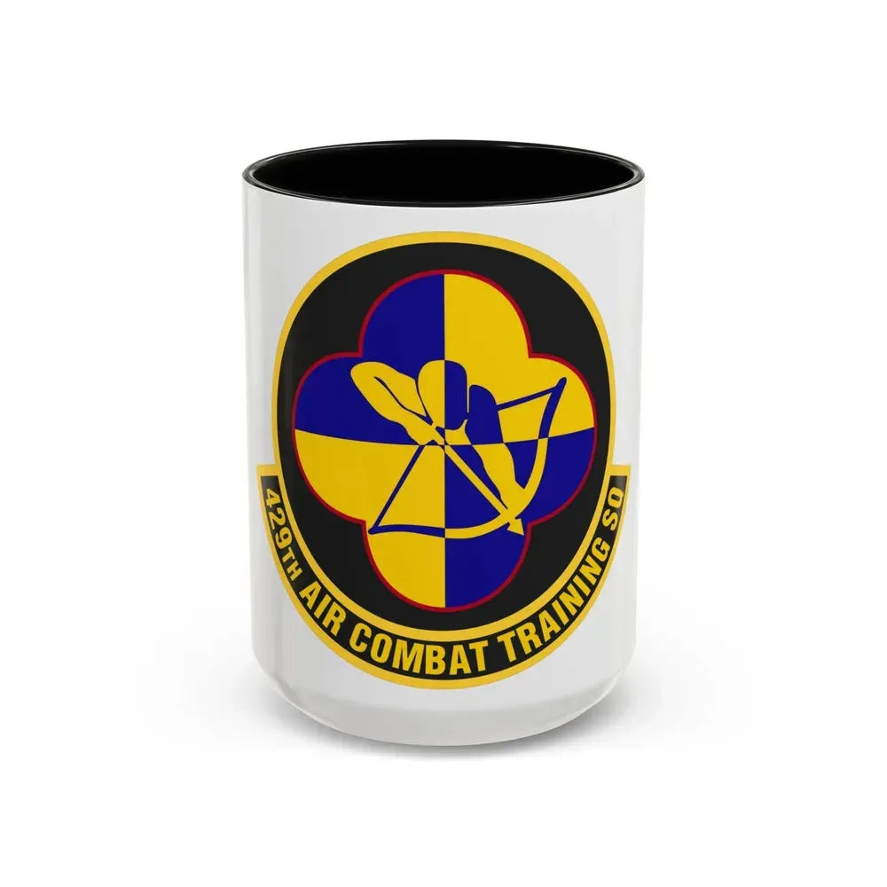 429th Air Combat Training Squadron (U.S. Air Force) Accent Coffee Mug 15oz Black - Go Mug Yourself