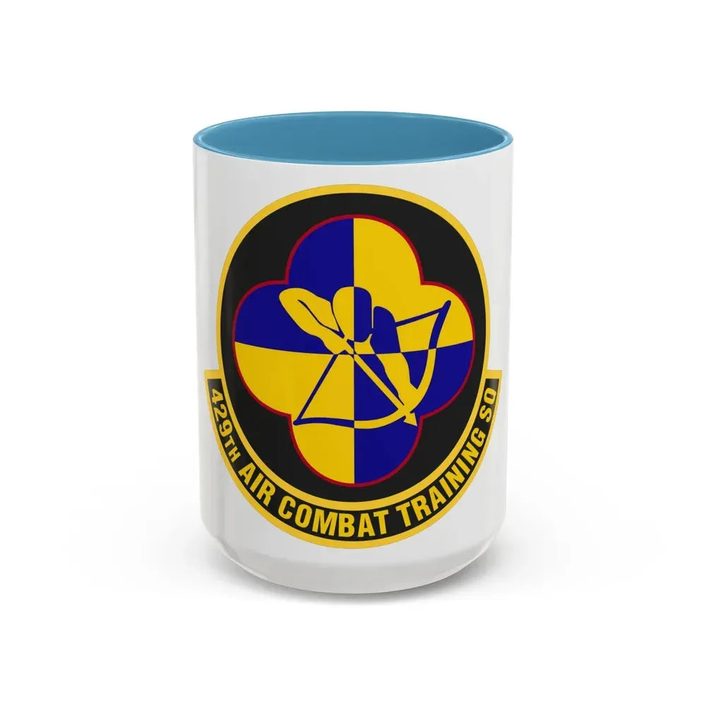 429th Air Combat Training Squadron (U.S. Air Force) Accent Coffee Mug 15oz Light Blue - Go Mug Yourself