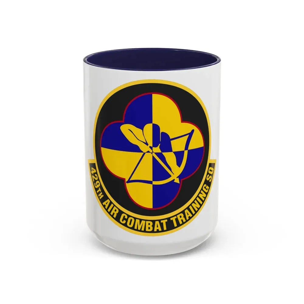 429th Air Combat Training Squadron (U.S. Air Force) Accent Coffee Mug 15oz Navy - Go Mug Yourself