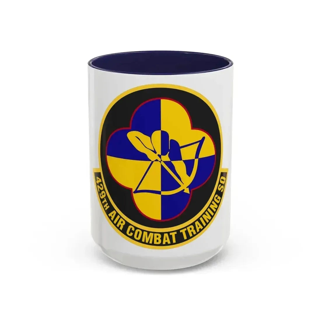 429th Air Combat Training Squadron (U.S. Air Force) Accent Coffee Mug 15oz Navy - Go Mug Yourself