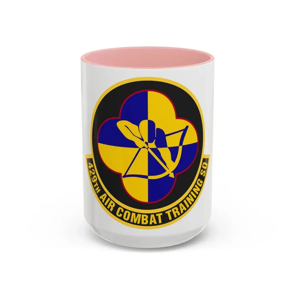 429th Air Combat Training Squadron (U.S. Air Force) Accent Coffee Mug 15oz Pink - Go Mug Yourself