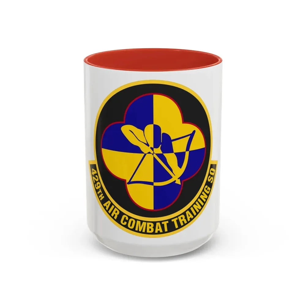 429th Air Combat Training Squadron (U.S. Air Force) Accent Coffee Mug 15oz Red - Go Mug Yourself