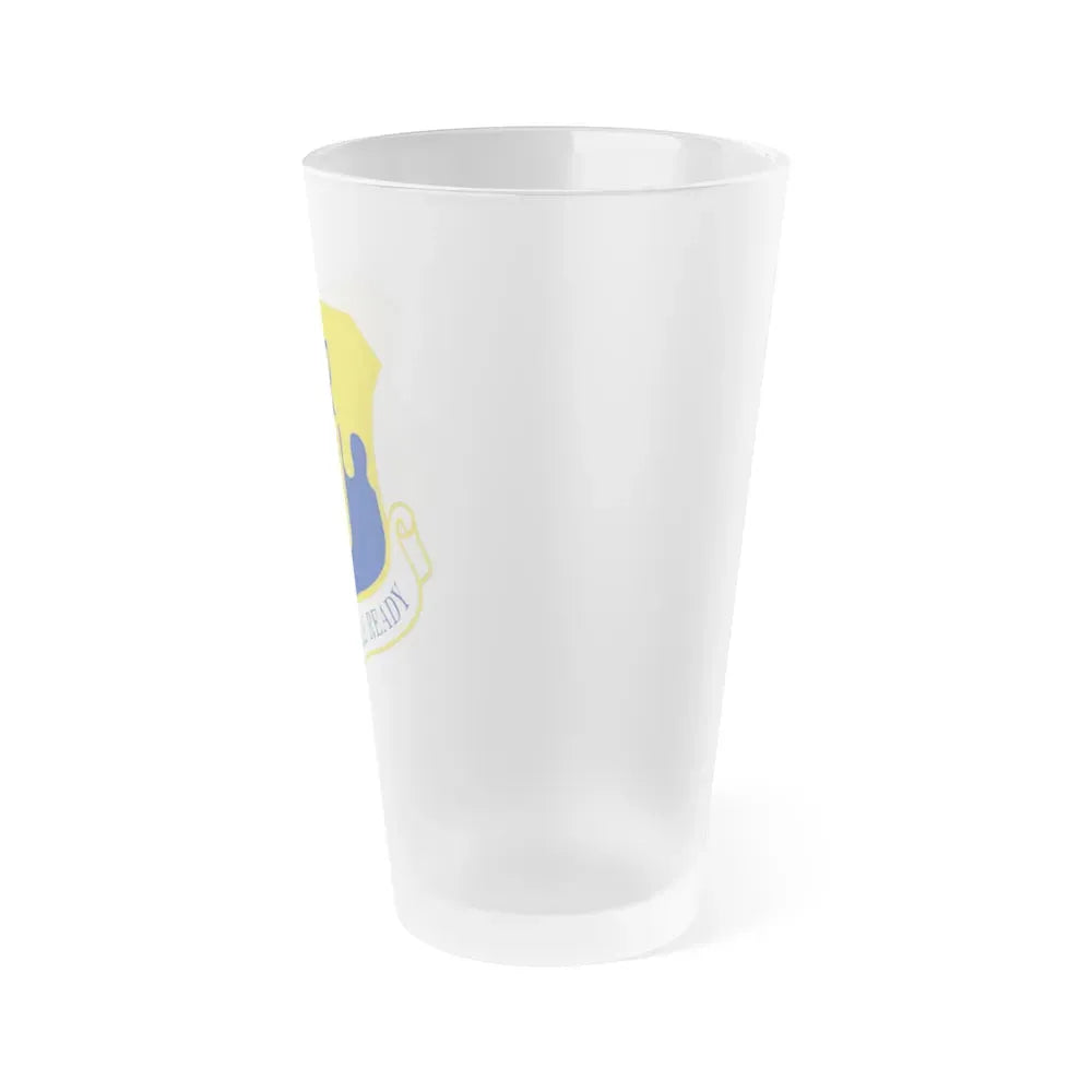 43 Air Mobility Operations Group AMC (U.S. Air Force) Frosted Pint Glass 16oz - Go Mug Yourself