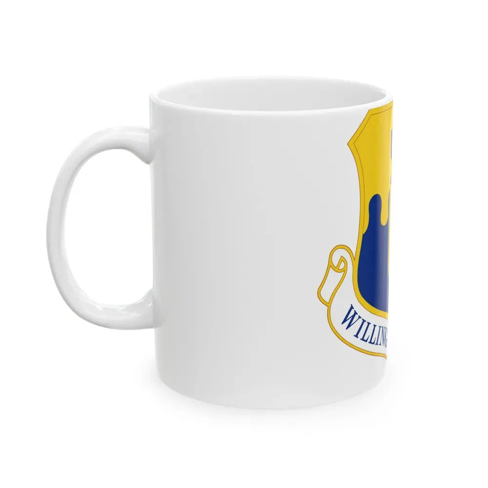 43 Air Mobility Operations Group AMC (U.S. Air Force) White Coffee Mug - Go Mug Yourself