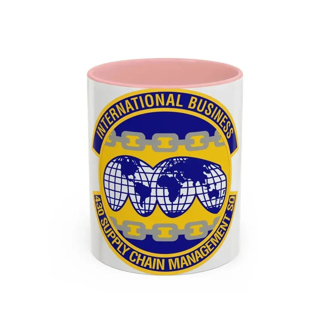 430th Supply Chain Management Squadron (U.S. Air Force) Accent Coffee Mug 11oz Pink - Go Mug Yourself