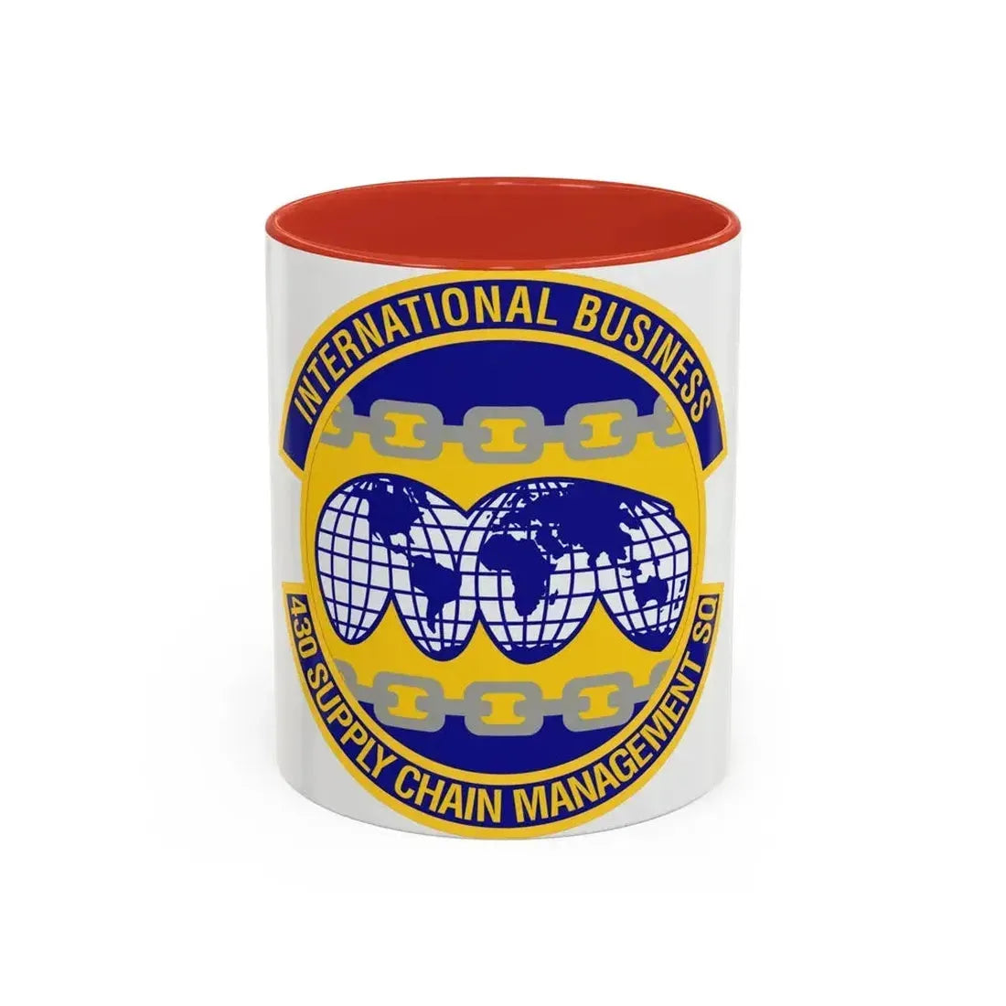 430th Supply Chain Management Squadron (U.S. Air Force) Accent Coffee Mug 11oz Red - Go Mug Yourself