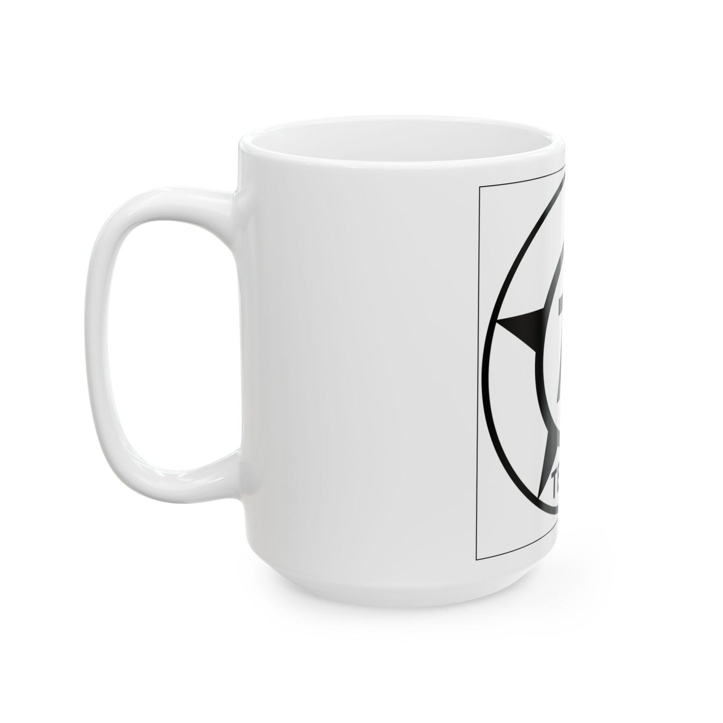 Old Texas 77 (Texas) (Road Sign) White Coffee Mug