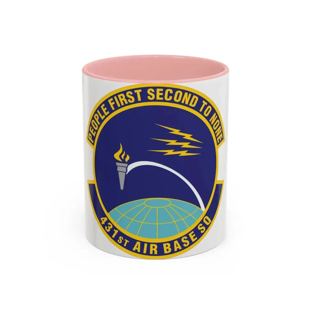 431st Air Base Squadron (U.S. Air Force) Accent Coffee Mug 11oz Pink - Go Mug Yourself