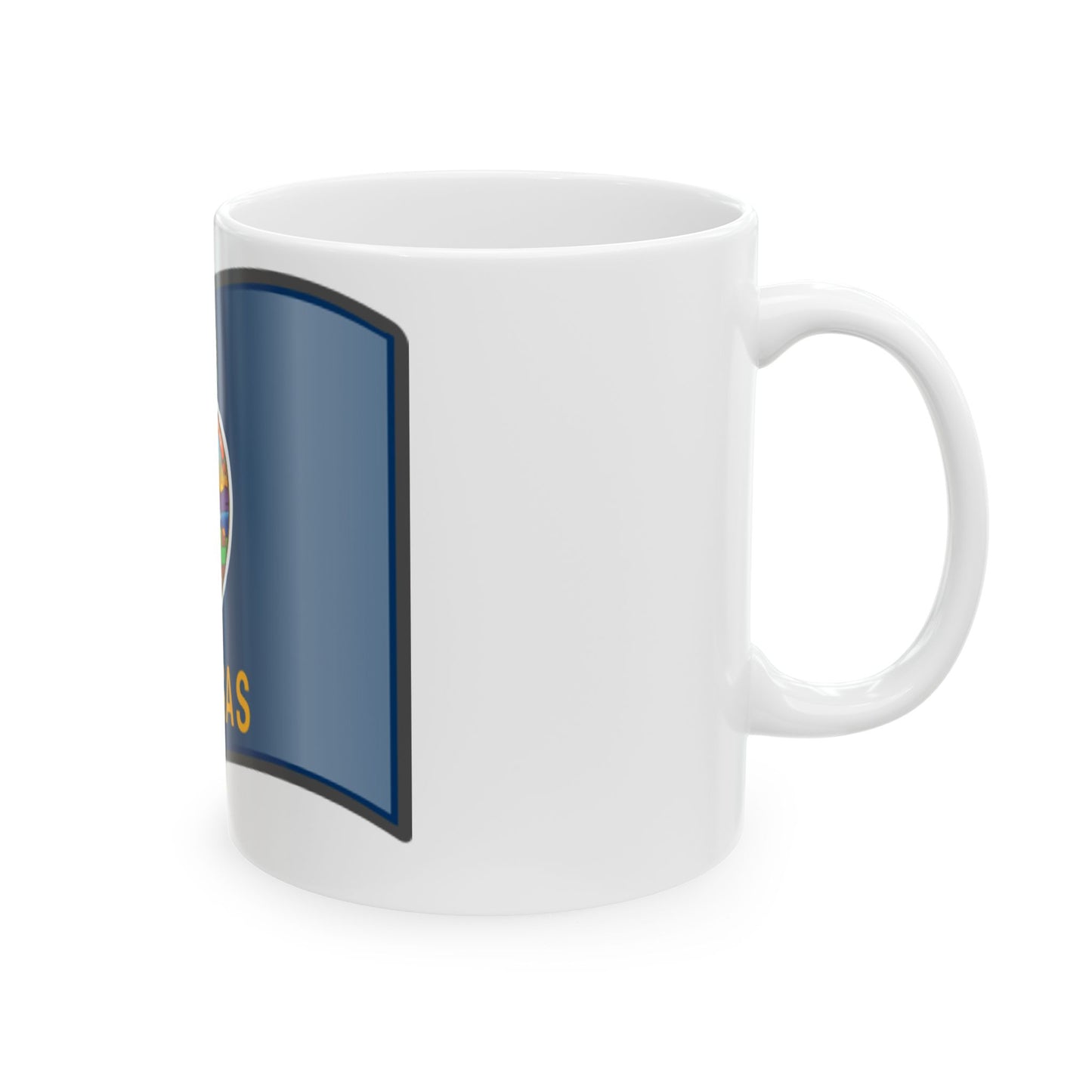 Nuvola Kansas flag (United States) White Coffee Mug