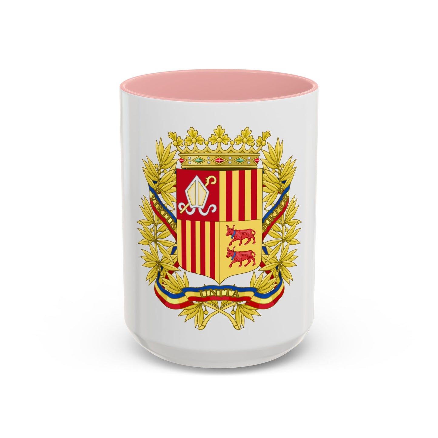 Coat of Arms of the high authorities of Andorra - Accent Coffee Mug