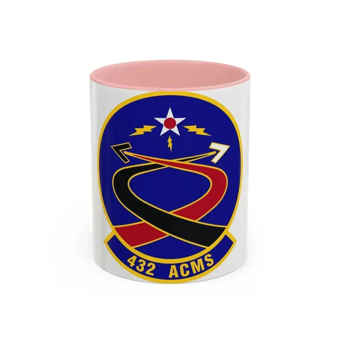 432d Aircraft Communications Maintenance Squadron (U.S. Air Force) Accent Coffee Mug 11oz Pink - Go Mug Yourself