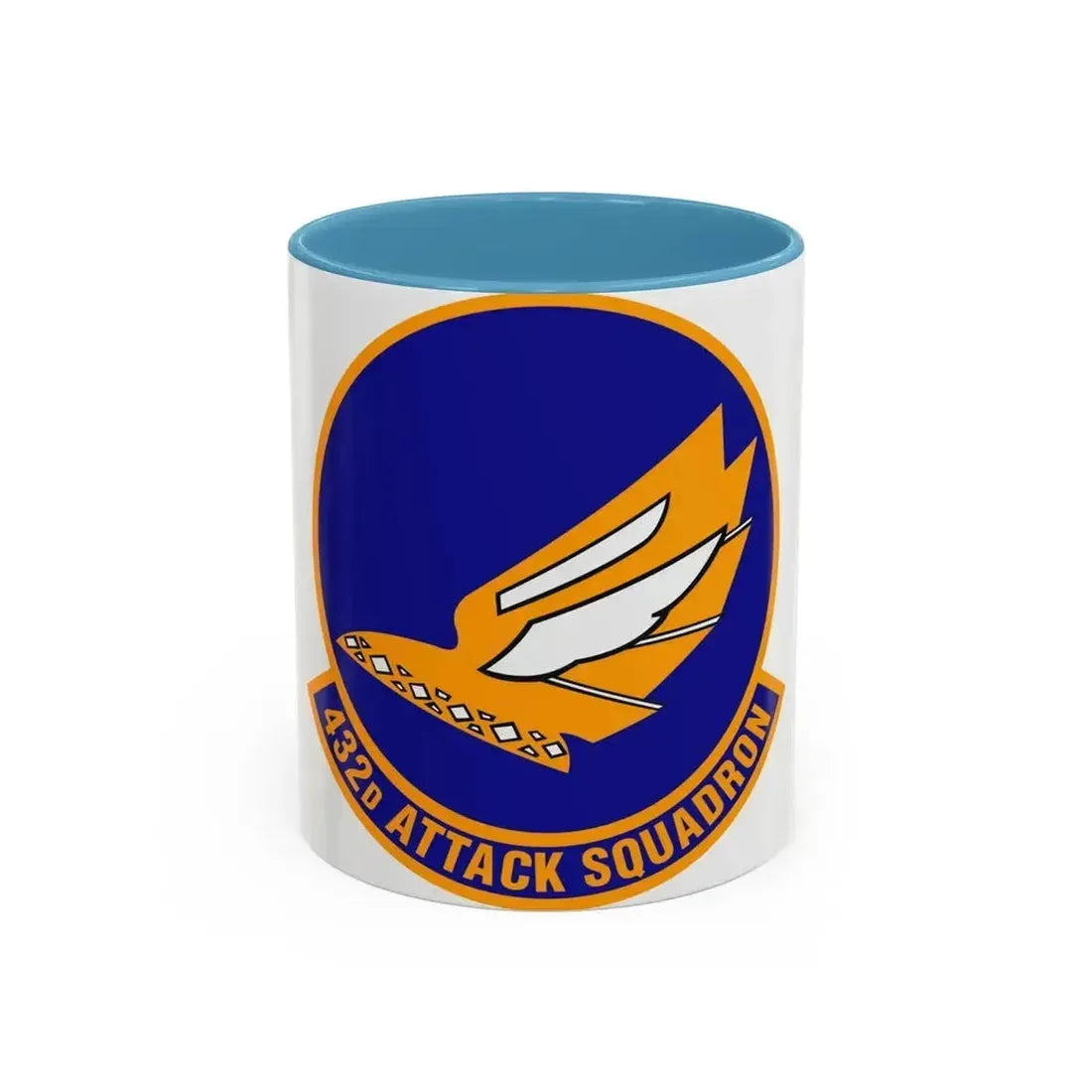 432d Attack Squadron (U.S. Air Force) Accent Coffee Mug 11oz Light Blue - Go Mug Yourself