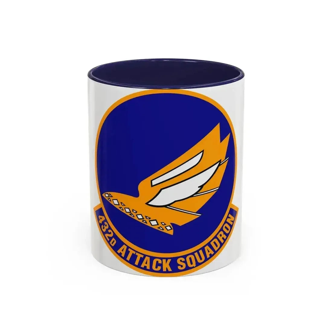 432d Attack Squadron (U.S. Air Force) Accent Coffee Mug 11oz Navy - Go Mug Yourself