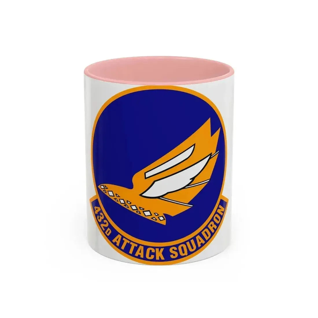 432d Attack Squadron (U.S. Air Force) Accent Coffee Mug 11oz Pink - Go Mug Yourself