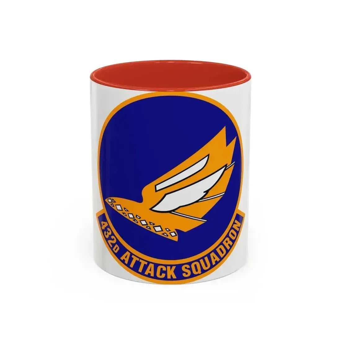 432d Attack Squadron (U.S. Air Force) Accent Coffee Mug 11oz Red - Go Mug Yourself