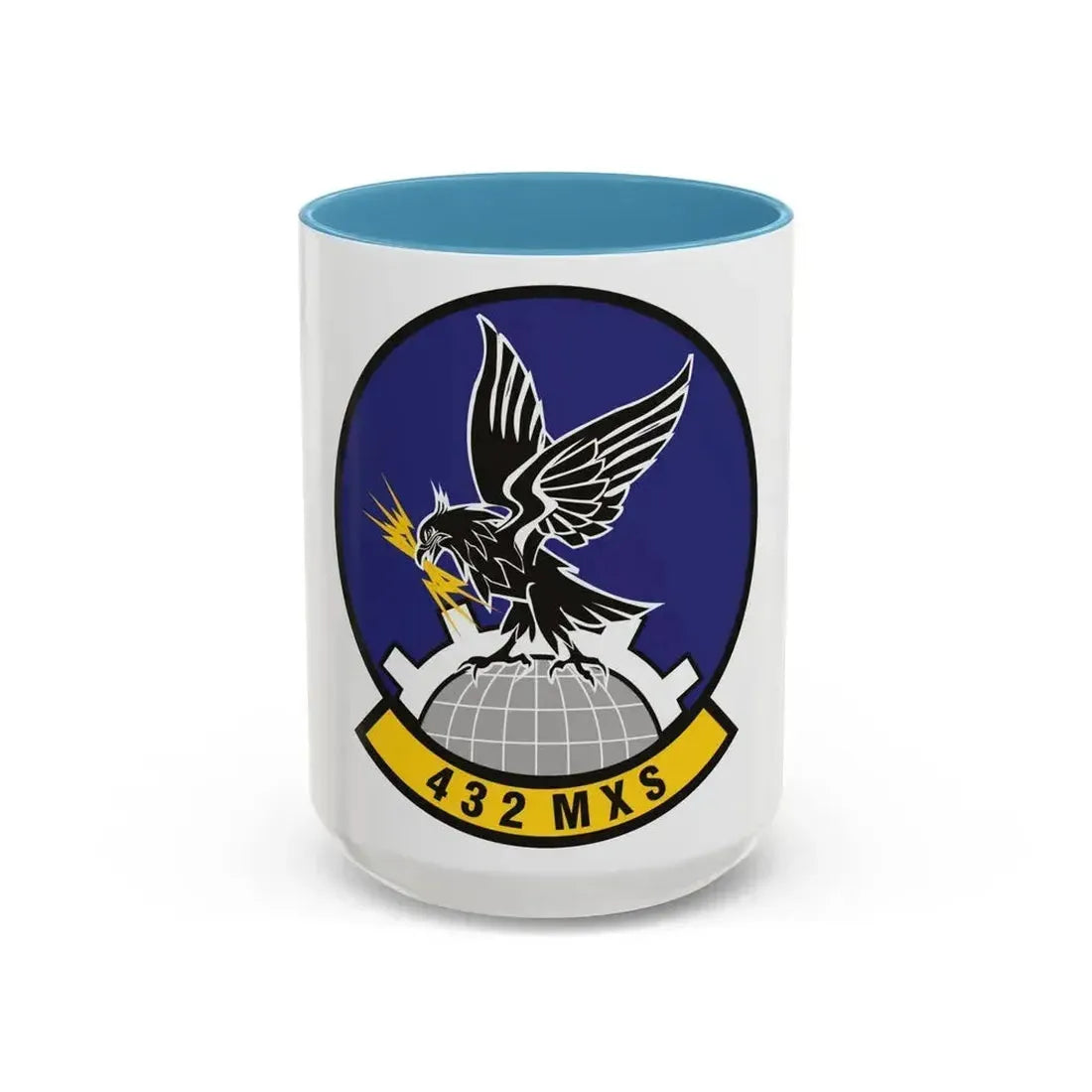 432d Maintenance Squadron (U.S. Air Force) Accent Coffee Mug 15oz Light Blue - Go Mug Yourself