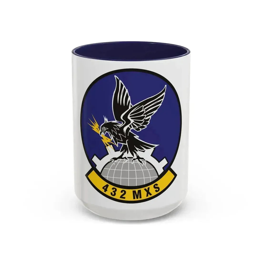 432d Maintenance Squadron (U.S. Air Force) Accent Coffee Mug 15oz Navy - Go Mug Yourself
